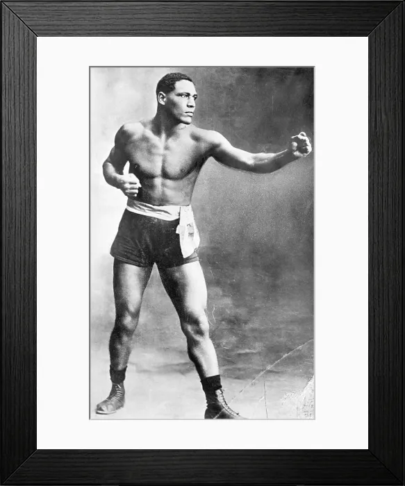 Framed Print : Joe Jeanette In Boxing Stance Framed Print : Joe Jeanette In Boxing Stance