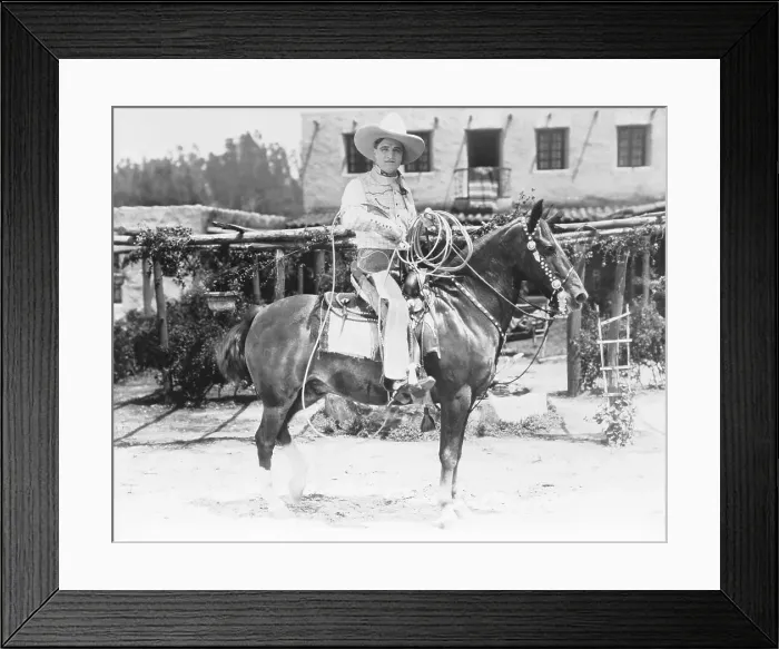 Framed Print : Tom Mix On Tony The Wonder Horse Framed Print : Tom Mix On Tony The Wonder Horse