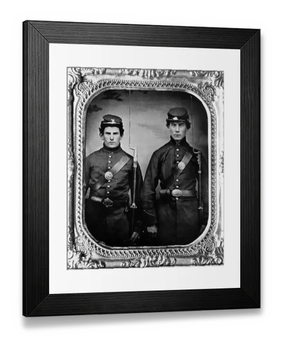 Framed Print : Pair Of Union Infantry Privates Framed Print : Pair Of Union Infantry Privates