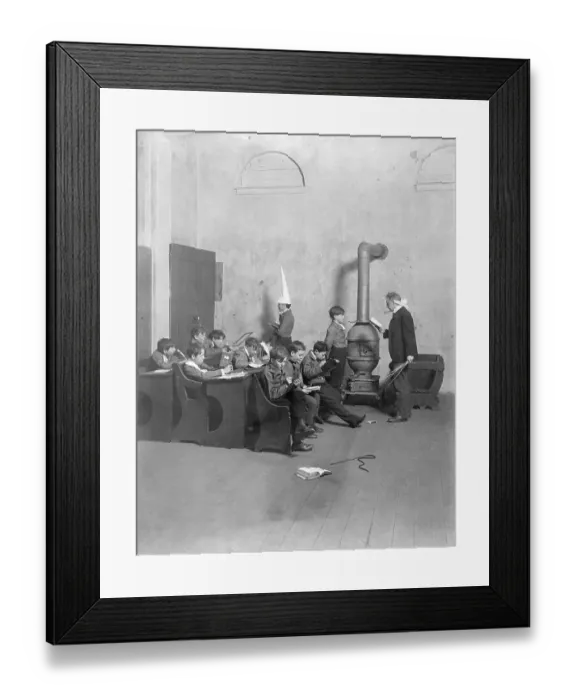Framed Print : Recreation of Early 19th Century School Framed Print : Recreation of Early 19th Century School