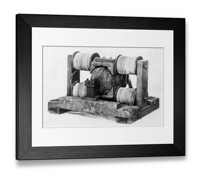 Framed Print : Early Electrical Motor, Built In 1878 Framed Print : Early Electrical Motor, Built In 1878