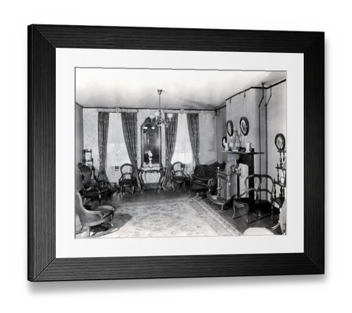 Framed Print : Lincoln'S Springfield Home Framed Print : Lincoln'S Springfield Home