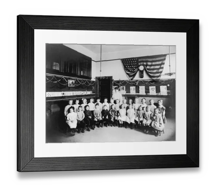 Framed Print : Turn of the Century Preschool Framed Print : Turn of the Century Preschool