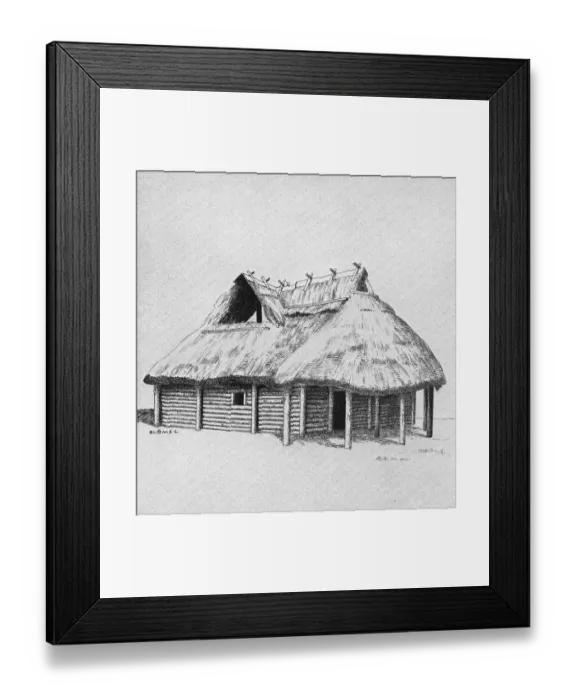 Framed Print : East Germanic farm from Vehlow in the Prignitz Framed Print : East Germanic farm from Vehlow in the Prignitz