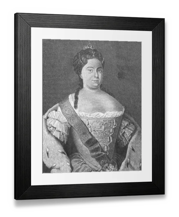 Framed Print : 18th Century Print of Catherine I Framed Print : 18th Century Print of Catherine I