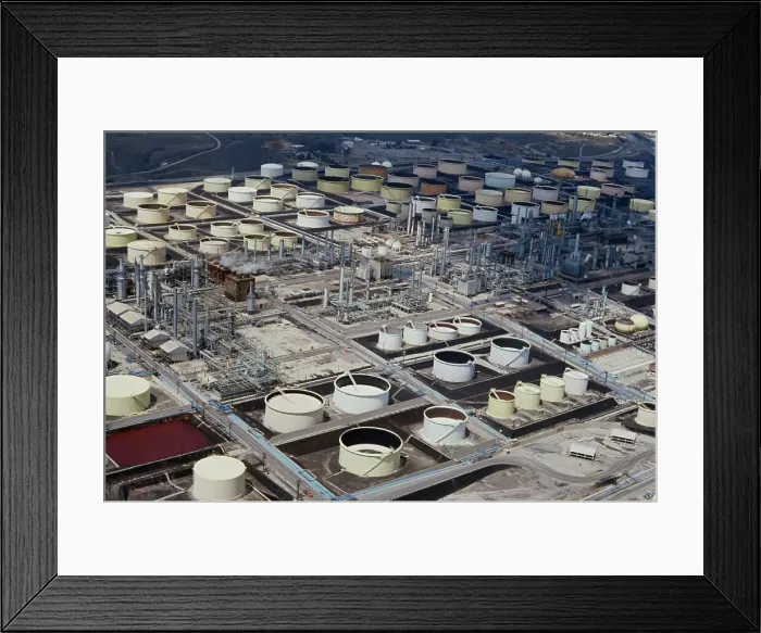 Framed Print : Oil Storage Tanks Framed Print : Oil Storage Tanks