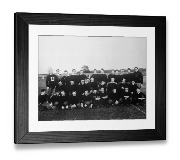 Framed Print : Knute Rockne and Notre Dame Football Team Framed Print : Knute Rockne and Notre Dame Football Team