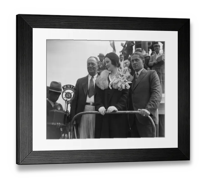 Framed Print : Golfer Bobby Jones with His Wife and Father Framed Print : Golfer Bobby Jones with His Wife and Father