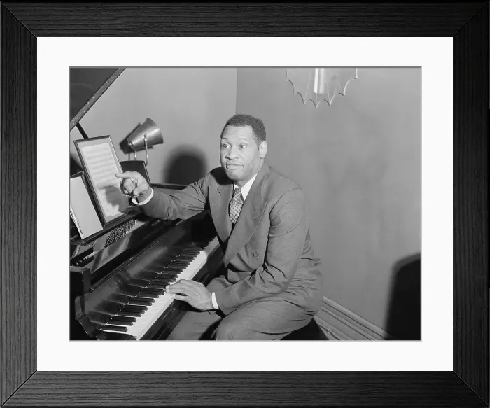 Framed Print : Paul Robeson Sitting at Piano Framed Print : Paul Robeson Sitting at Piano