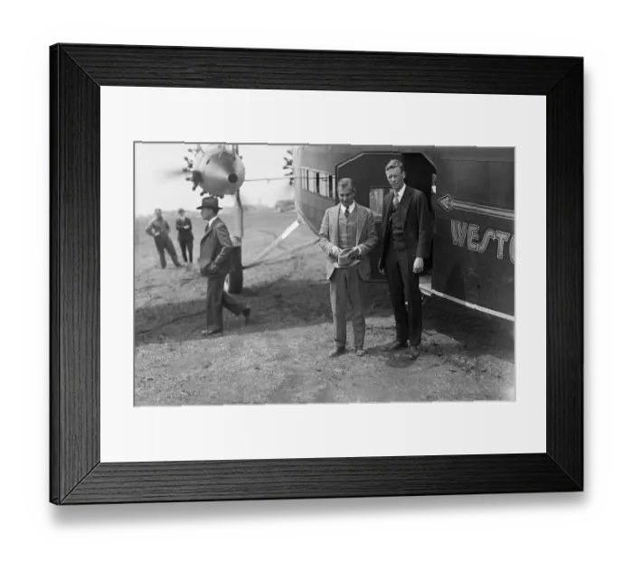Framed Print : Charles Lindbergh and Harry Guggenheim Framed Print : Charles Lindbergh and Harry Guggenheim