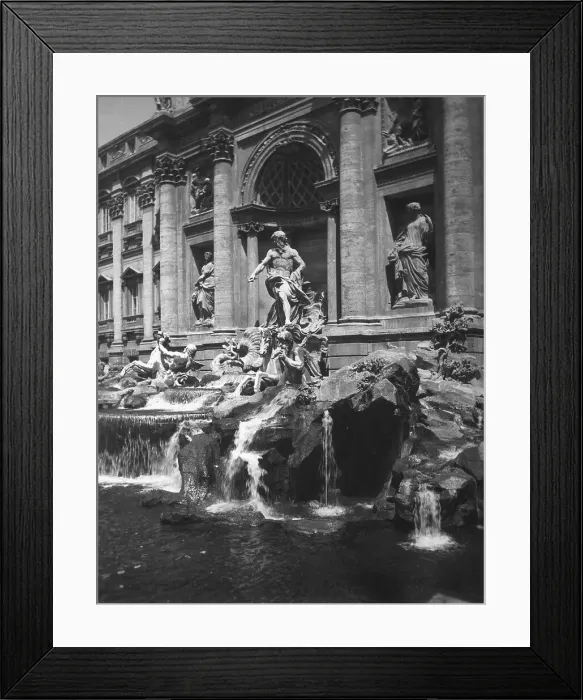 Framed Print : View of the Fountain of the Trevi