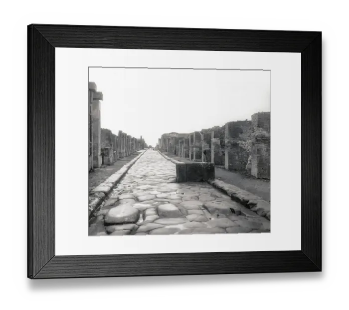 Framed Print : View of Pompeii Street Framed Print : View of Pompeii Street