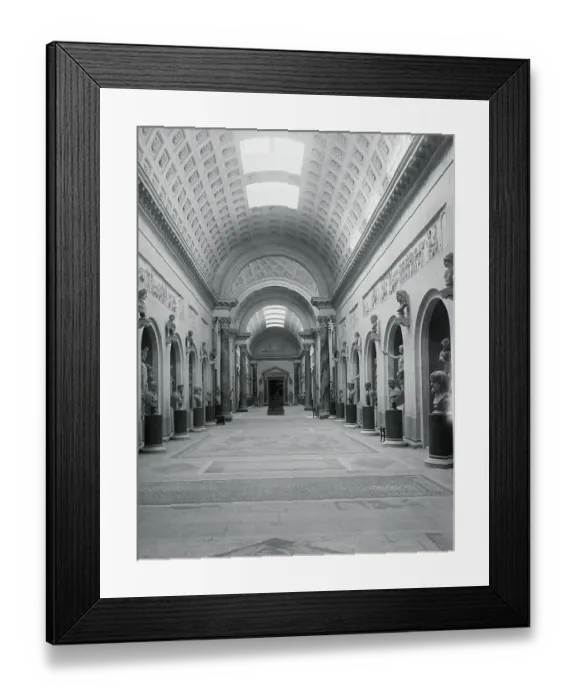 Framed Print : Interior View of Vatican Museum the Braccio Muovo Framed Print : Interior View of Vatican Museum the Braccio Muovo