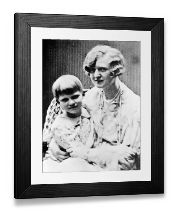 Framed Print : Portrait of Nan Britton and Daughter Elizabeth Ann Framed Print : Portrait of Nan Britton and Daughter Elizabeth Ann