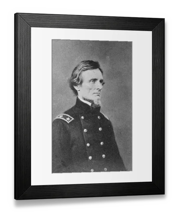 Framed Print : Photograph of Jefferson Davis