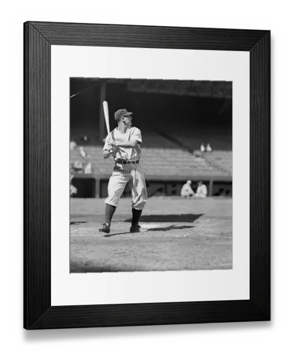 Framed Print : Lou Gehrig Stepping Out of Batter's Box Framed Print : Lou Gehrig Stepping Out of Batter's Box