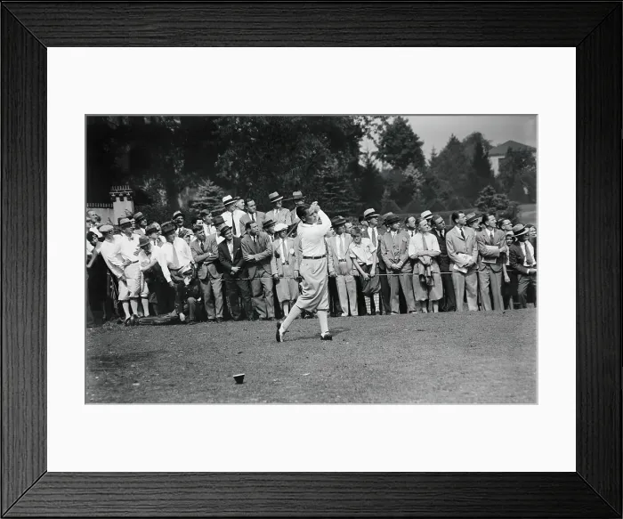 Framed Print : Bobby Jones Driving from Seventh Framed Print : Bobby Jones Driving from Seventh