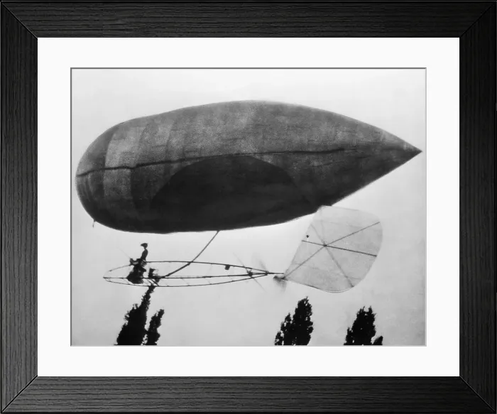 Framed Print : First Woman to Fly on Airship Framed Print : First Woman to Fly on Airship