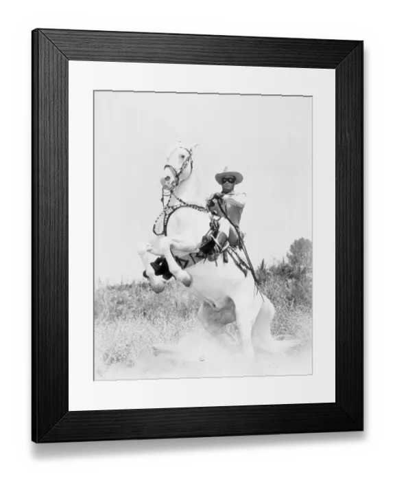 Framed Print : Clayton Moore as Lone Ranger Framed Print : Clayton Moore as Lone Ranger
