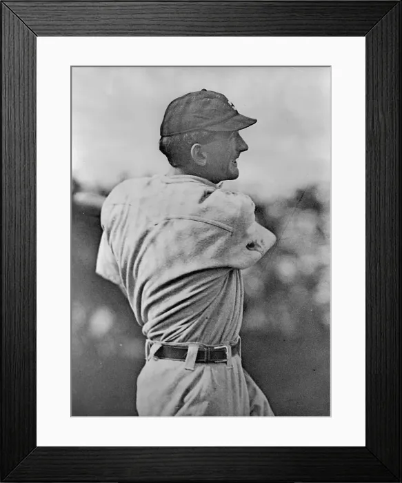 Framed Print : Baseball Player Joe Jackson Swinging Bat Framed Print : Baseball Player Joe Jackson Swinging Bat
