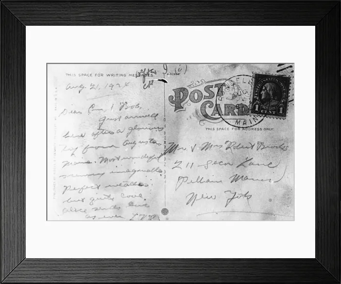 Framed Print : Postal Letter as Crime Evidence