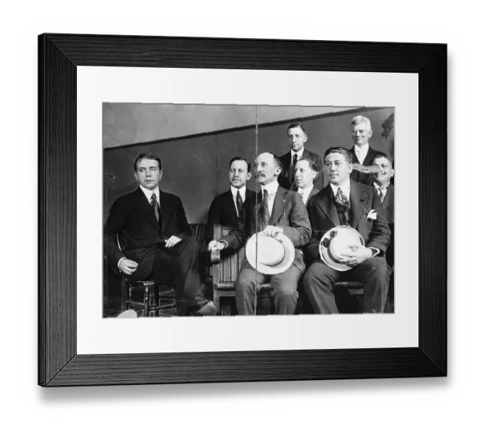Framed Print : Harry K. Thaw Seated with His Trial Jury Framed Print : Harry K. Thaw Seated with His Trial Jury