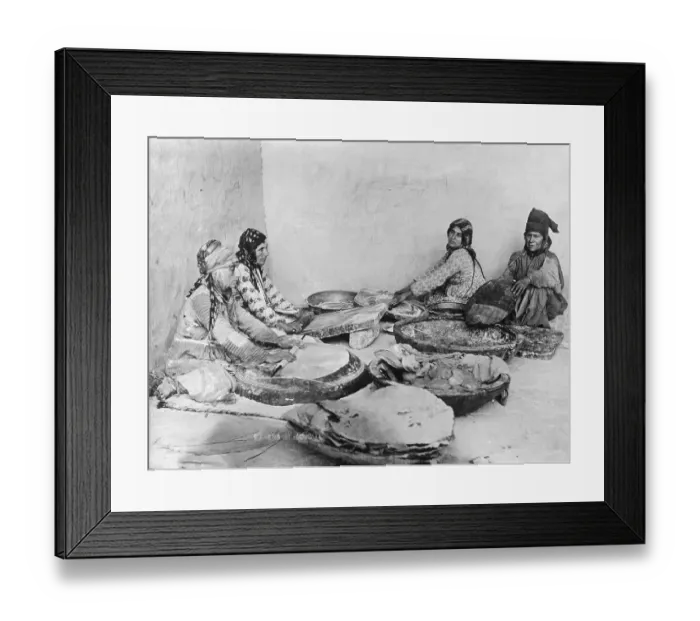 Framed Print : Woman Making Bread Framed Print : Woman Making Bread