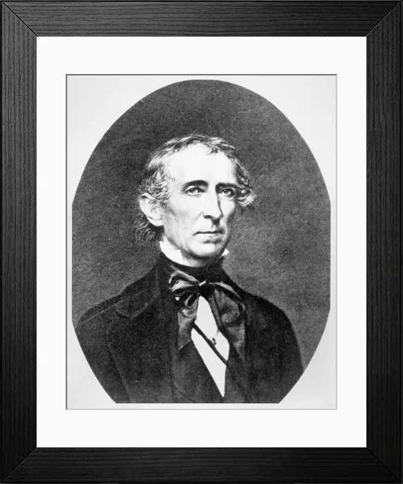 Framed Print : Portrait Of President John Tyler Framed Print : Portrait Of President John Tyler