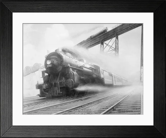 Framed Print : The Twentieth Century Limited of the New York Central Lines by Walter L. Greene Framed Print : The Twentieth Century Limited of the New York Central Lines by Walter L. Greene