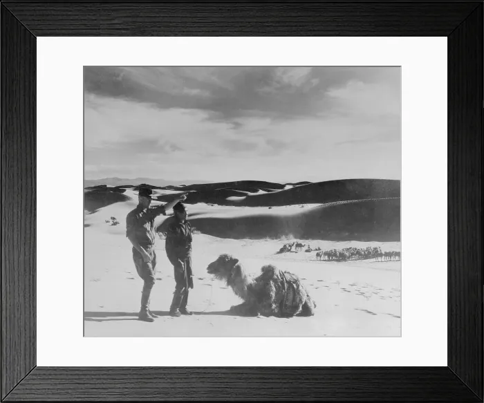 Framed Print : Roy Chapman Andrews Leading Expedition Framed Print : Roy Chapman Andrews Leading Expedition