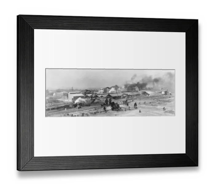 Framed Print : View of An Aluminum Works Framed Print : View of An Aluminum Works