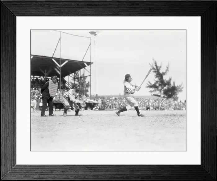 Framed Print : Babe Ruth and Players in Action Framed Print : Babe Ruth and Players in Action
