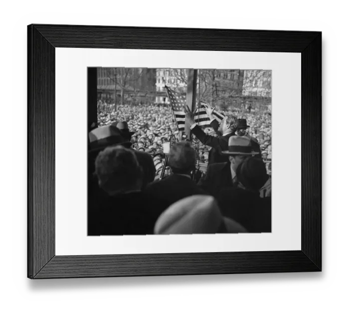 Framed Print : Rabbi Stephen Wise Addressing Protesters Framed Print : Rabbi Stephen Wise Addressing Protesters