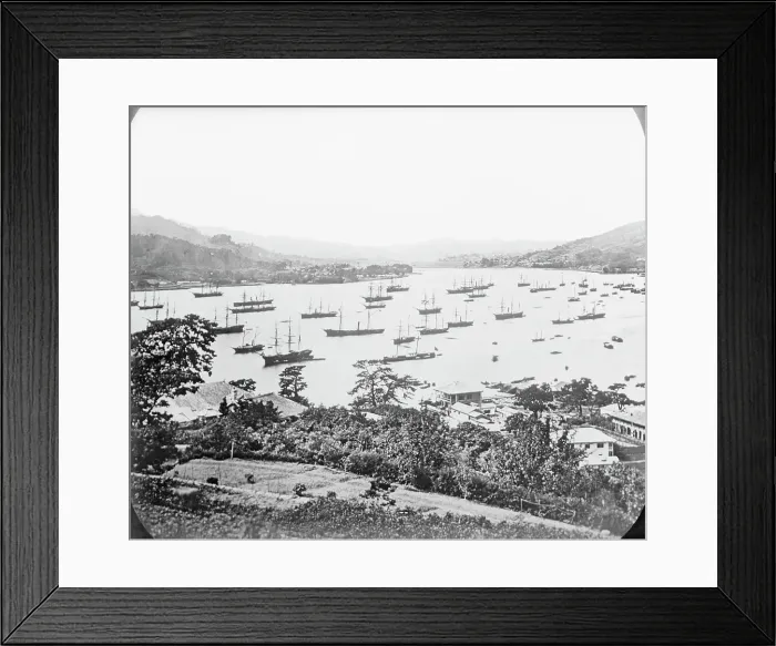 Framed Print : Boats in Nagasaki Harbor Framed Print : Boats in Nagasaki Harbor