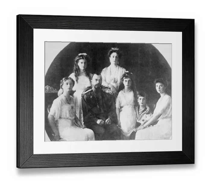 Framed Print : Nicholas II Surrounded by Family Framed Print : Nicholas II Surrounded by Family