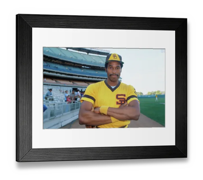 Framed Print : San Diego Padres All-Star Outfielder Dave Winfield