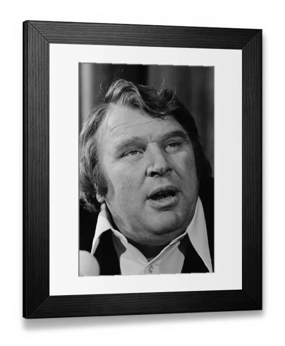 Framed Print : John Madden Speaking Framed Print : John Madden Speaking