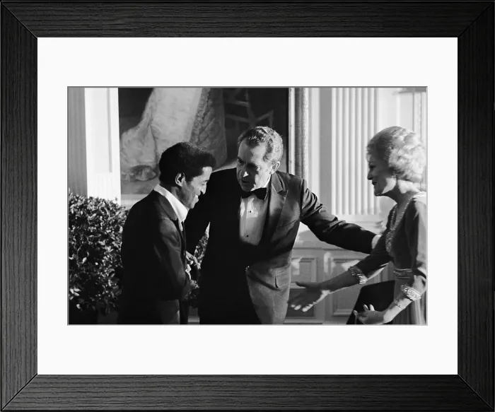 Framed Print : Richard Nixon and Sammy Davis Jr. Talking Together Framed Print : Richard Nixon and Sammy Davis Jr. Talking Together
