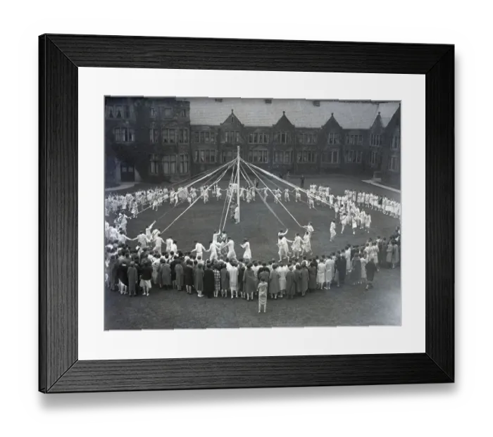 Framed Print : The May Pole Dance at Bryn Mawr College Framed Print : The May Pole Dance at Bryn Mawr College