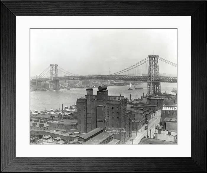 Framed Print : Williamsburg Bridge Framed Print : Williamsburg Bridge