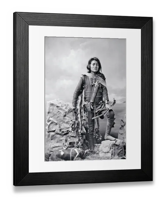 Framed Print : Portrait of a Young Navajo Boy Framed Print : Portrait of a Young Navajo Boy