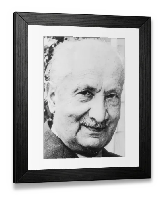 Framed Print : Portrait of Martin Heidegger