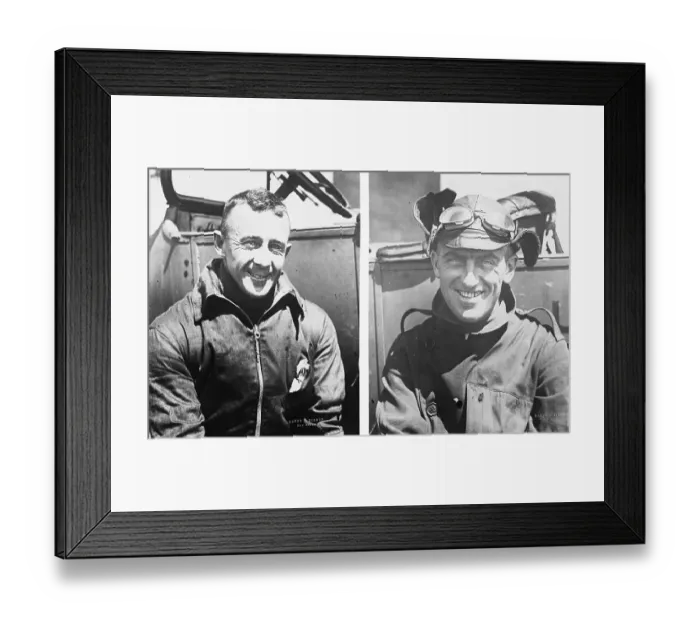Framed Print : Pilots Macready and Kelly Framed Print : Pilots Macready and Kelly