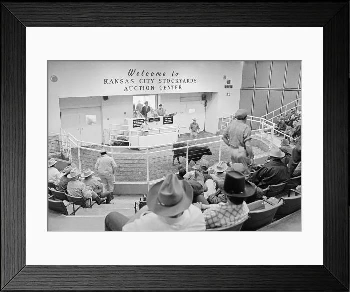 Framed Print : Kansas City Stockyards Auction Center Framed Print : Kansas City Stockyards Auction Center