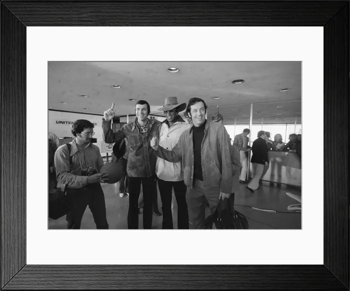 Framed Print : Basketball Greats Walking Through Airport Framed Print : Basketball Greats Walking Through Airport