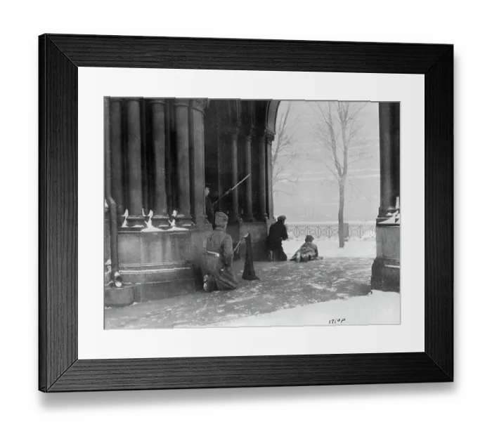 Framed Print : Russians Seen From Behind Firing Guns Framed Print : Russians Seen From Behind Firing Guns