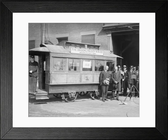 Framed Print : Dedication of New Brooklyn Railcar Framed Print : Dedication of New Brooklyn Railcar