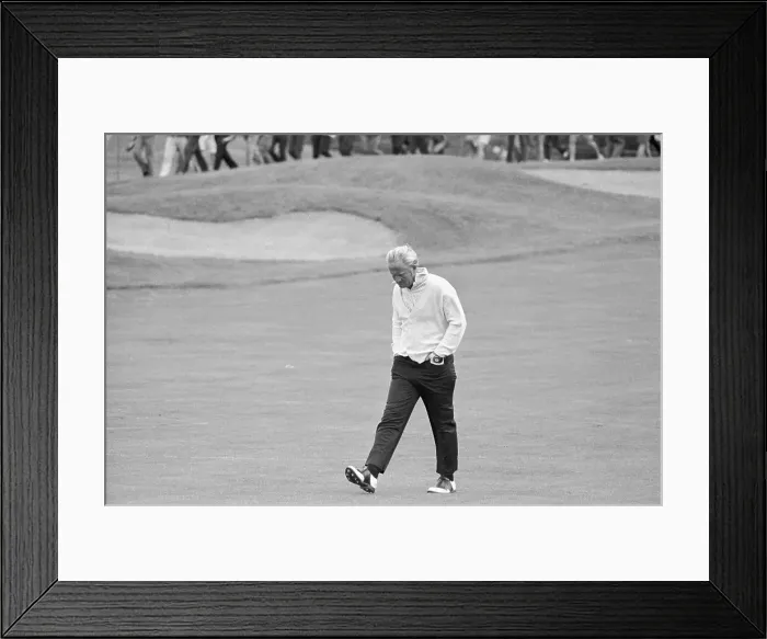 Framed Print : Grim-Faced Jack Nicklaus at 1970 U.S. Open Framed Print : Grim-Faced Jack Nicklaus at 1970 U.S. Open