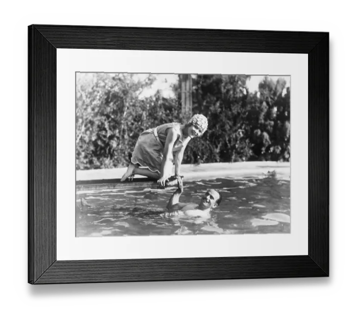 Framed Print : Mary Pickford & Douglas Fairbanks