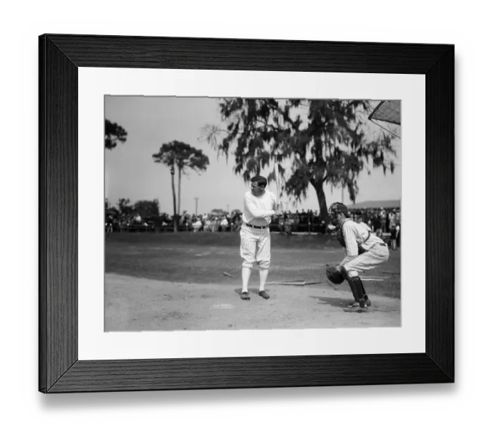 Framed Print : Babe Ruth on the Field Framed Print : Babe Ruth on the Field
